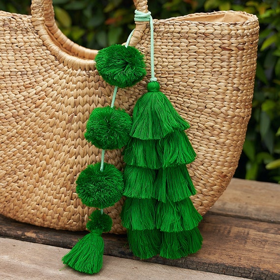 Pom pom bag tassel outlet