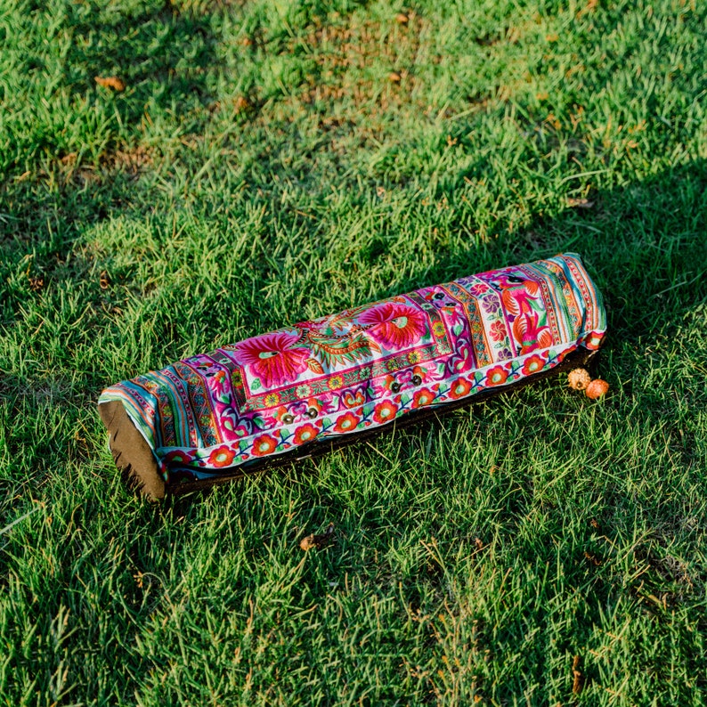 Handmade Yoga Mat Bag Tribal Hmong Embroidered Thailand Women Etsy
