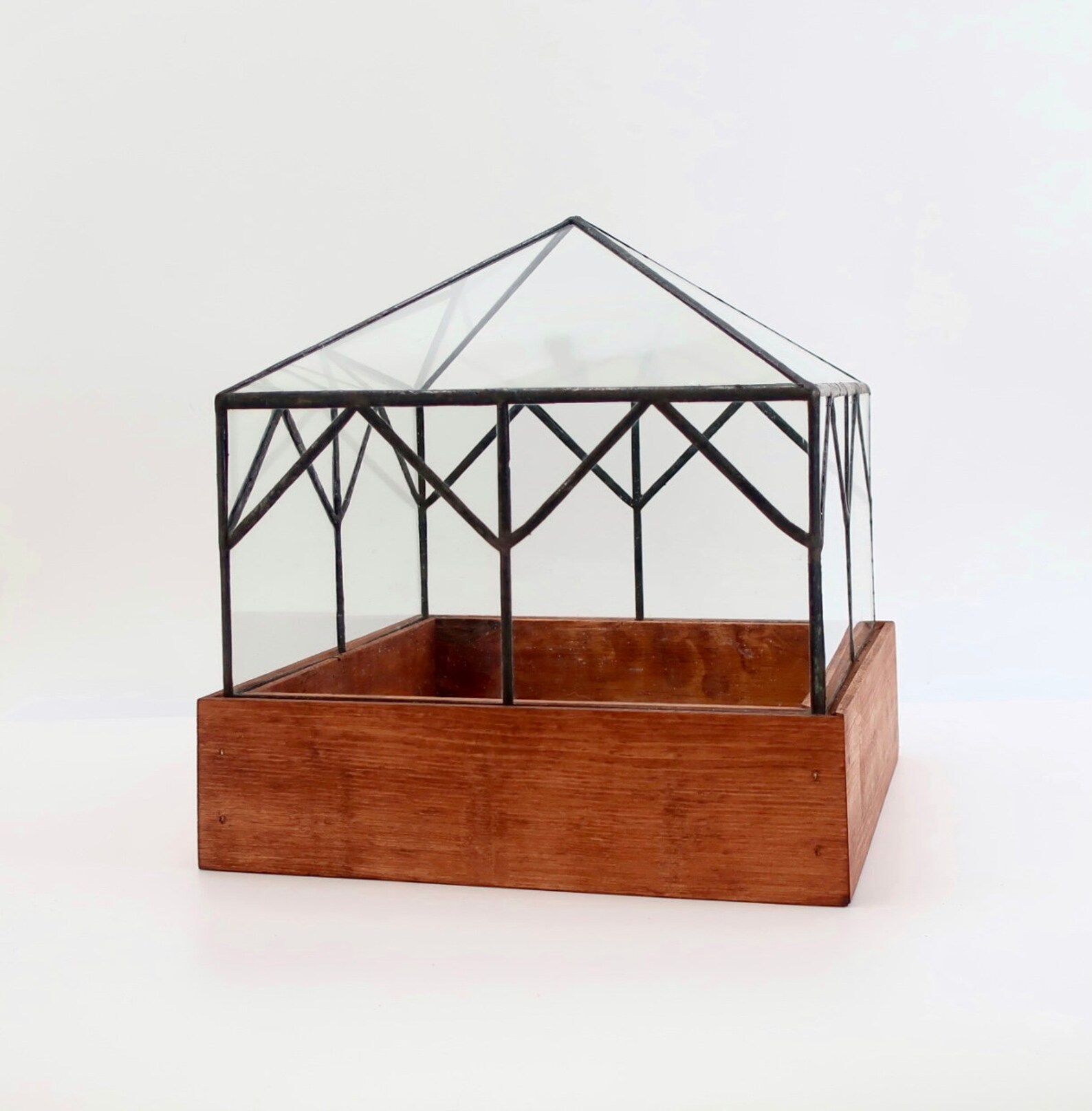 Glass Terrarium Cottage Etsy