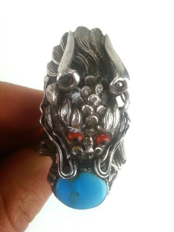 Ring, Silver Ring, Turquoise, Turquoise Ring, Drag