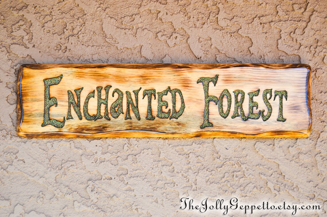 Enchanted Forest Sign Once Upon a Time Sign Fairytale Gift | Etsy
