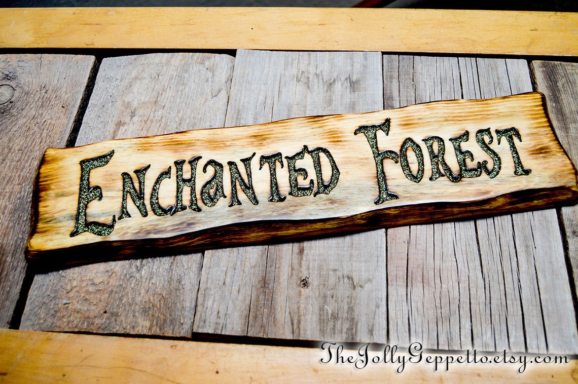 Enchanted Forest Sign Once Upon a Time Sign Fairytale Gift | Etsy