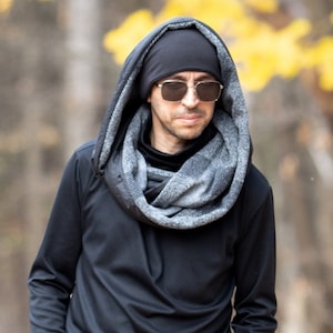 Hooded scarf -  Quilted Winter Warmer