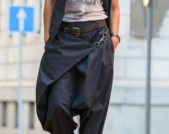 Y2K Baggy Black Opium Pocket Jeans Gothic Pants Oversized