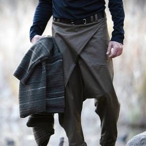 Military pants men, Harem Pants Men, Drop Crotch Pants, Loose Pants, Hippie Pants, Baggy Pants, Boho Pants, Cotton pants, Unisex, NEW