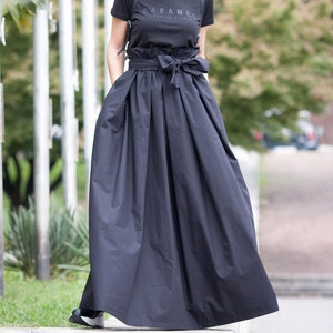 High Waist Skirt, Floor length skirt, Skirt with pockets, Comfortable fit, Casual chic, Everyday wear, Effortless style,Easy to style