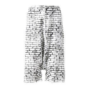 Brick wall/ Shorts men/ Capri Shorts/ Drop Crotch Pants/ Short Harem Pants Men/ Trousers for Men/ Basketball Shorts/ COTTON JERSEY/ Shorts image 5