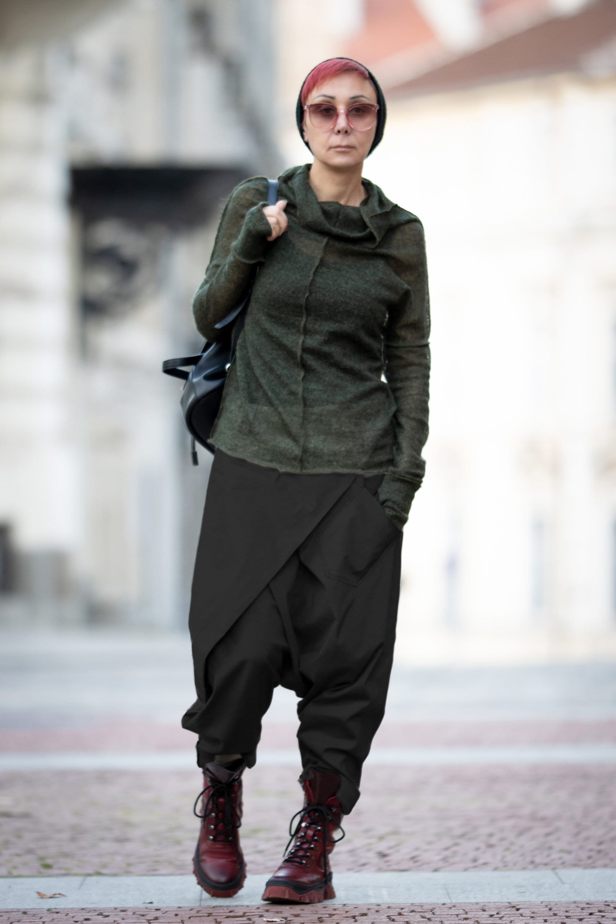 Winter Warm High Waist Casual Loose Trouser Pants For Women