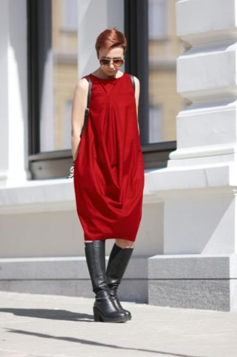 Dress Women Summer/ Sleeveless Dress/ Cocktail Dress/ Pockets Etsy