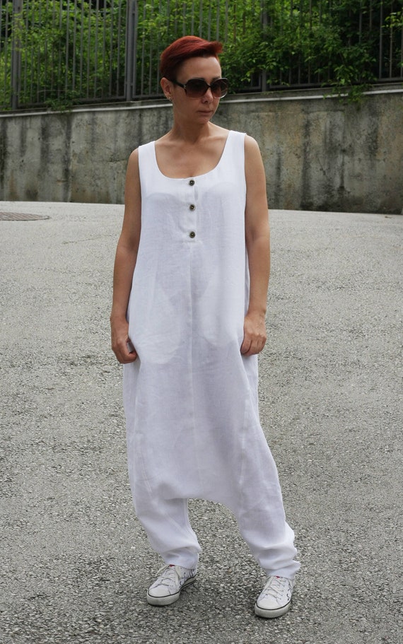 linen harem jumpsuit