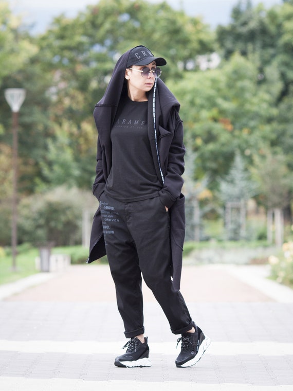 Abrigo con capucha unisex Capa mujer hombre Abrigo con bolsillos