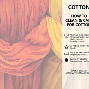 Care instructions and washing guide for jersey fabric