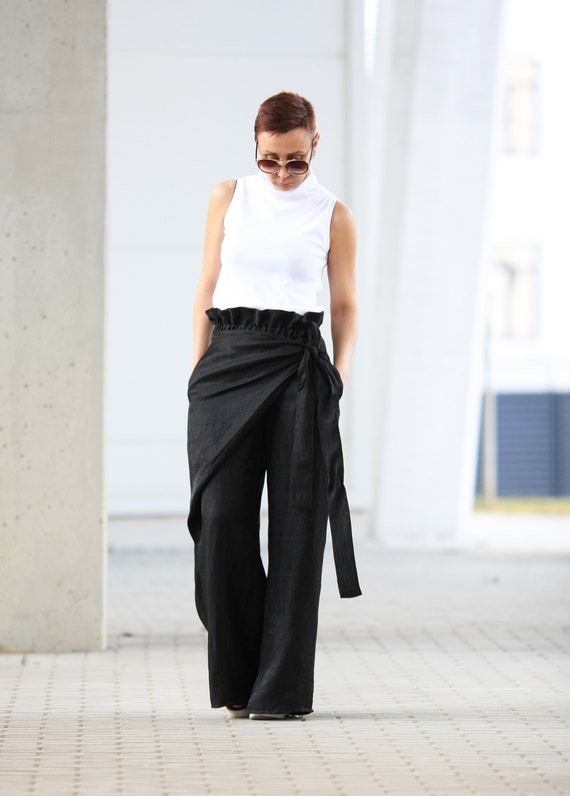 Unique Summer Pants/ Loose Pants/ Wrap Pants/ Soft Pants/ Pants