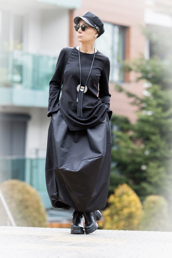 Minimalist Skirts With Pockets Crumpled Skirt High Waist Casual Skirt for Women Etsy UK