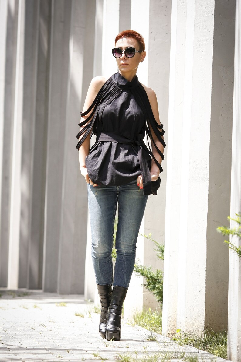 Tunic dress/ Dresses/ Sleeveless blouse/ Blouse women/ Top image 0