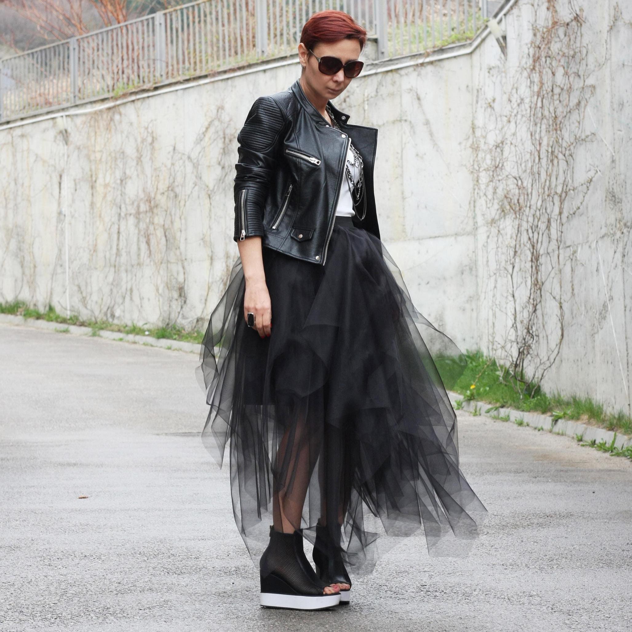 Black Maxi Puffy Skirt - Etsy Black Maxi Puffy Skirt - Etsy