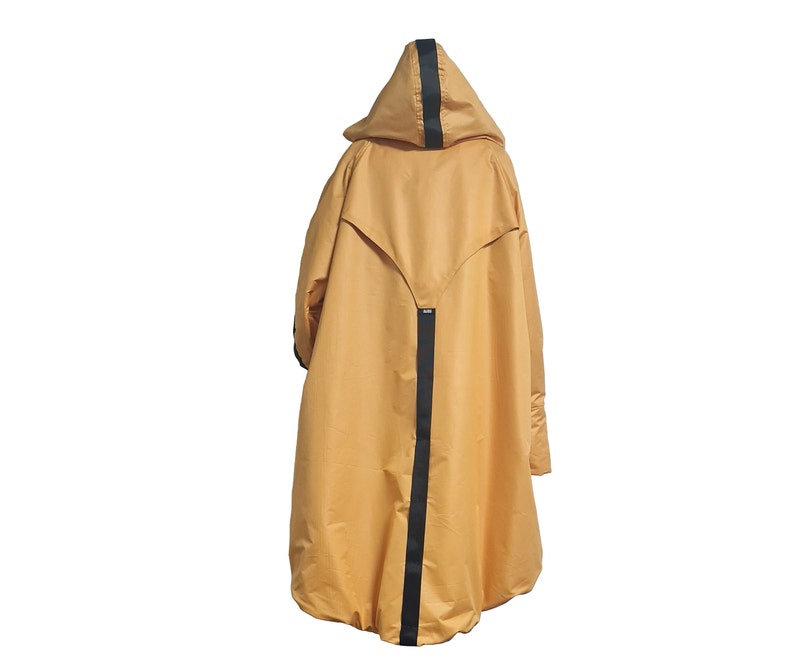 Asymmetrical Winter Jacket/ Winter Coat for Women/ Quilted Coat/ Waterproof Jacket/ Hooded Coat/ Black Jacket/ Extravagant coat/ Minimalist Yellow