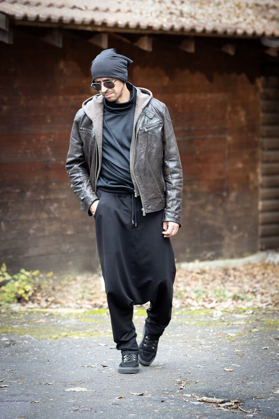 Crotch Pants Harem Pants Men Drop Crotch Pants Loose Pants Hippie Pants Baggy Pants Boho Pants Cotton Pants Yoga Pants Pants NEW Etsy UK