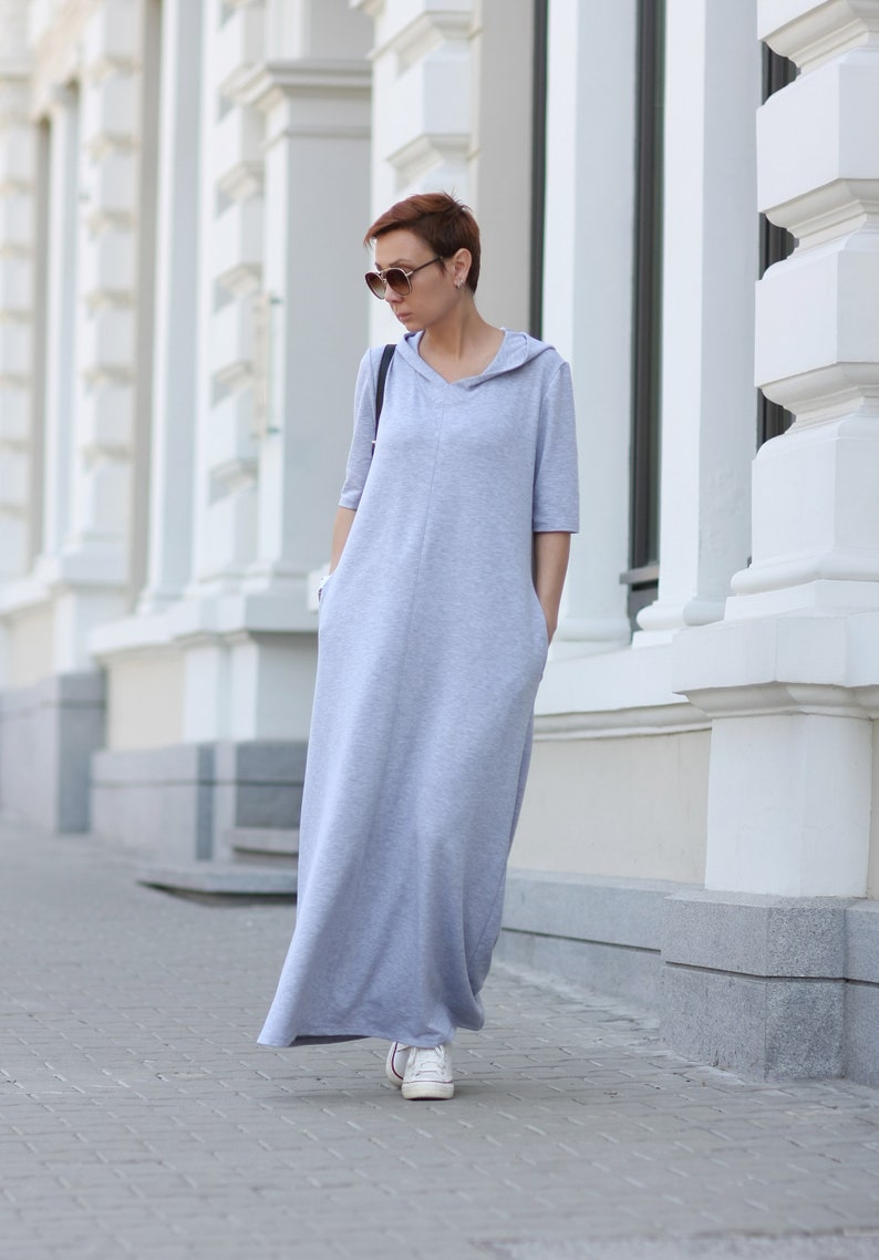 Hooded Dress Dress Women Long Dresses for Women Sweatshirt image 0