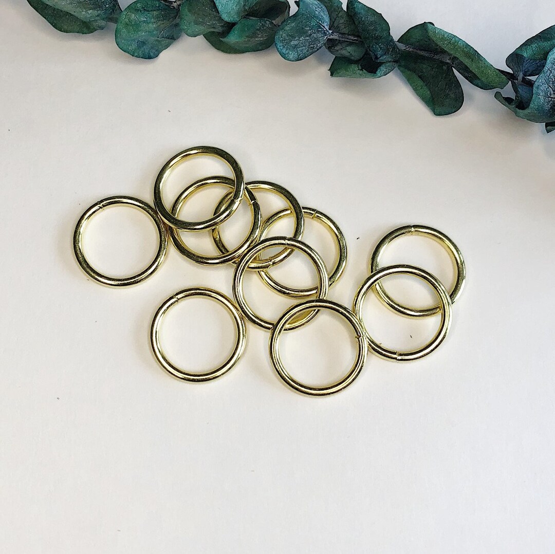 Small Gold Ring Thin 1 Inch Metal Brass Ring Macrame Sewing Etsy Canada