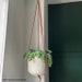 Leather Plant Hanger indoor, mid-century modern planter, minimalist scandinave plant decor, scandinavian plant hanger, choose your color