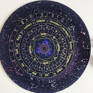 Pendulum Board soft, Rubber mat for pendulum esoteric divinatory or meditation