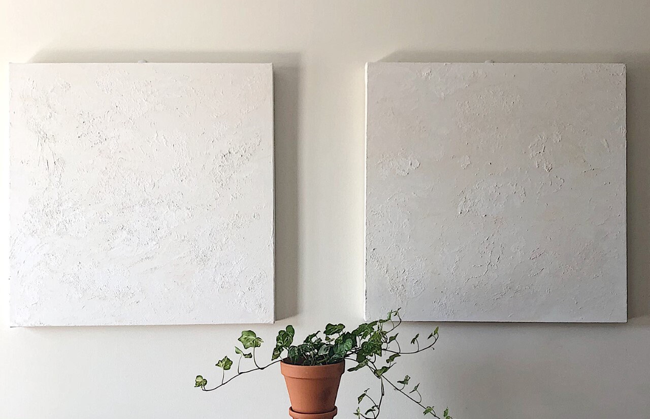 minimalist plaster art