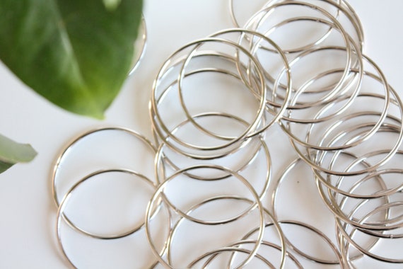 Stainless ring thin 2 inches, metal rings macrame DIY plant hanger,  wholesale craft supply, wedding nakpin ring