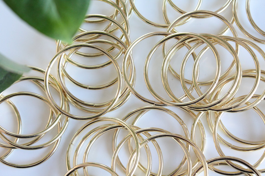 Stainless ring thin 2 inches, metal rings macrame DIY plant hanger,  wholesale craft supply, wedding nakpin ring