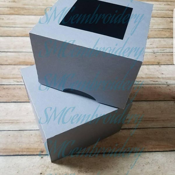 box template. Cut file. 5x5x3.5 in. box made from 12x12 cardstock.  Diy box. Gift box. Cookie box. Merchandise box. No Wraping paper need