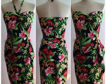 28" Waist - Vintage inspired hawaiian dress