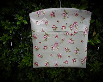 Oilcloth peg bag/clothespin  bag