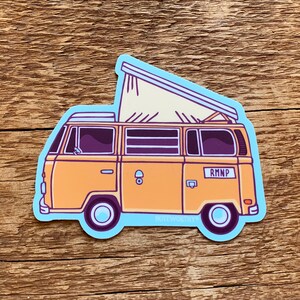Sticker Rocky Mountain Camper, sticker Rocky Mountain National Park, campingsticker, enkele gestanste vinylsticker