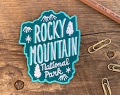 Rocky Mountain Patch, Rocky Mountain National Park Patch, Single Embroidered Patch with Iron-on