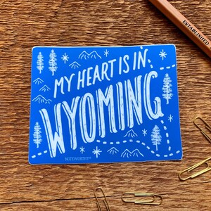 Wyoming Aufkleber, Wyoming State Map Aufkleber, Single Die Cut Vinyl Aufkleber