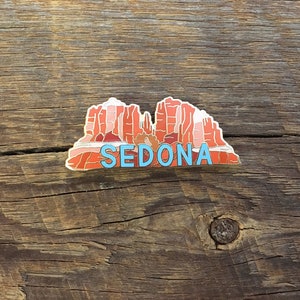 Sedona Arizona Enamel Pin, Cathedral Rock Pin, Single Hard Enamel Pin with Butterfly Clutch