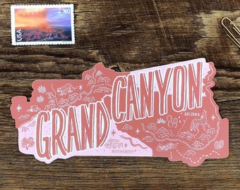 Grand Canyon National Park Sticker, Waterproof Vinyl Die Cut