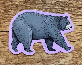 Black Bear Sticker, Bear Sticker, Single Die Cut Vinyl Sticker