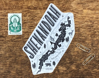 Shenandoah Sticker, Shenandoah National Park Sticker, Single Die Cut Vinyl Sticker