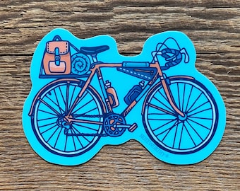 Bicycle Sticker, Bike Sticker, Single Die Cut Vinyl Sticker