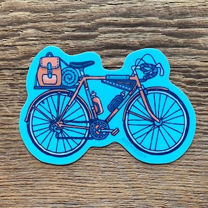 Adesivo per bicicletta, adesivo per bici, adesivo in vinile fustellato singolo