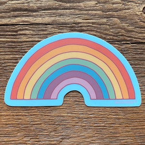 Rainbow Sticker, Single Die Cut Vinyl Sticker