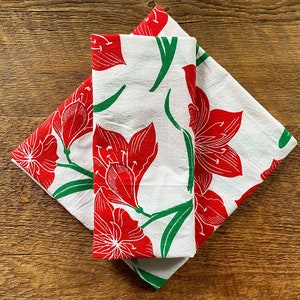 Amaryllis Geschirrtuch, Küchentuch, Weihnachtsgeschenk