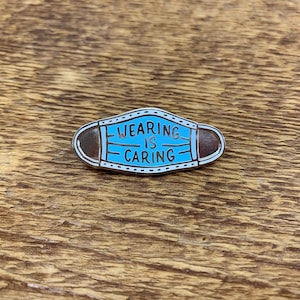 SALE Face Mask Enamel Pin, Single Hard Enamel Pin with Butterfly Clutch