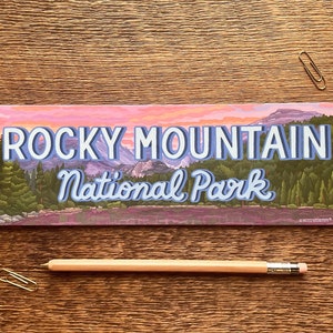 Rocky Mountain-bumpersticker, Rocky Mountain-sticker, bumpersticker, enkele vinylsticker