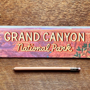 Grand Canyon National Park-bumpersticker, Grand Canyon-sticker, bumpersticker, enkele vinylsticker