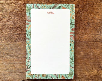 Dream Florals Notepad, Floral Notepad, 5.5 x 8.5 Notepad