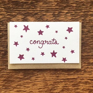 Herzlichen Glückwunsch zu Weihnachten, Einschluss Karte, Geschenkkarte, Mini Karte, Letterpress gefaltete Mini Karte