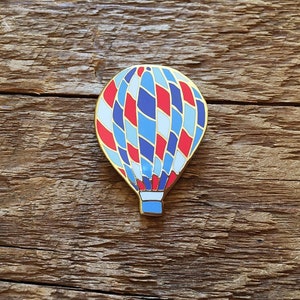 Hot Air Balloon Enamel Pin, Outdoors Enamel Pin, Single Hard Enamel Pin with Butterfly Clutch