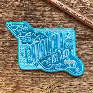 Catalina Island Patch, Santa Catalina Island California Patch, Single Embroidered Patch with Iron-on
